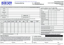Direct Homecare Timesheet